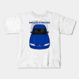 Mustang GT 1994 to 1998 - Blue Kids T-Shirt